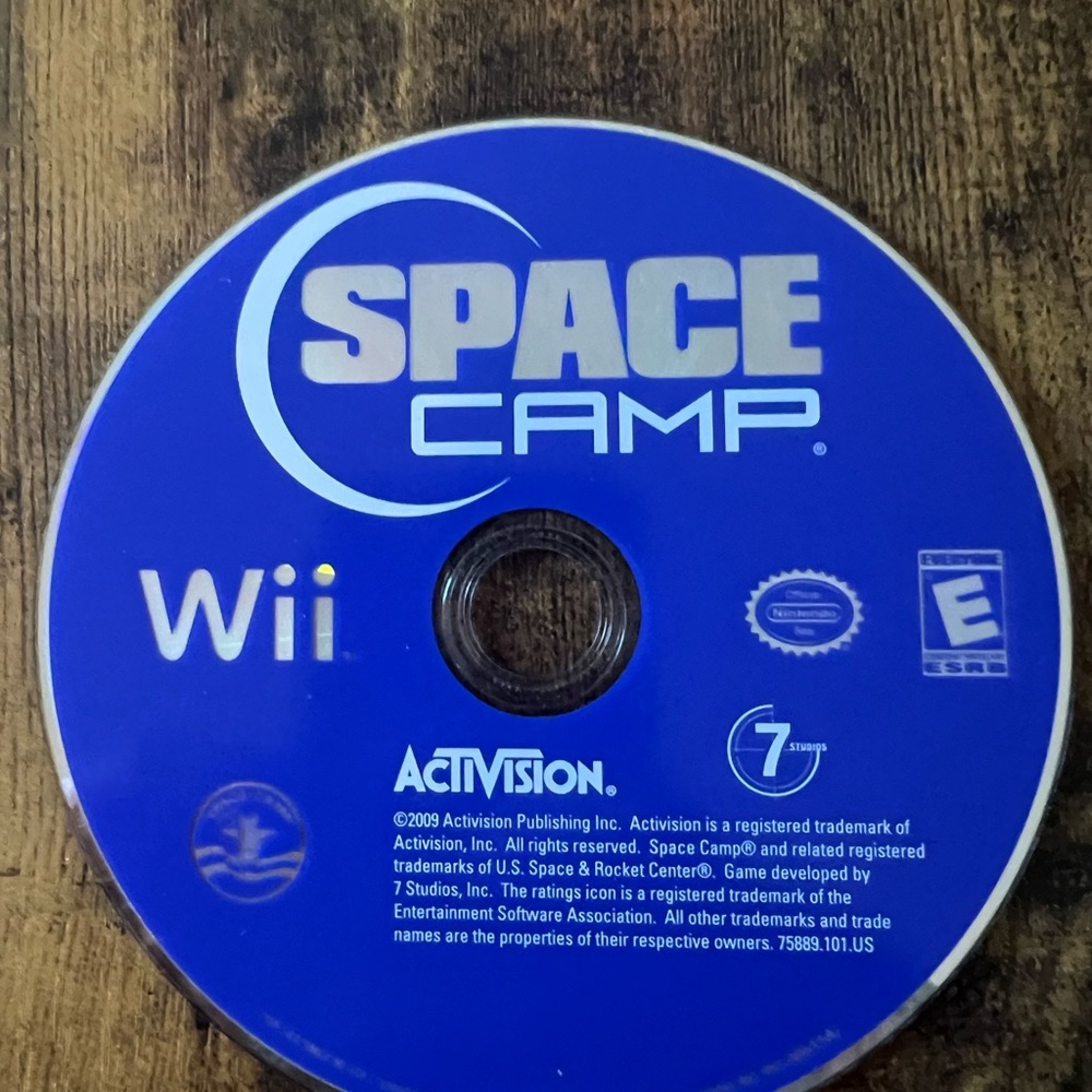 Space Camp Game for Nintendo Wii Working Great Condition 2009